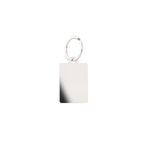 Rectangle Keyring - Silver (10pcs)