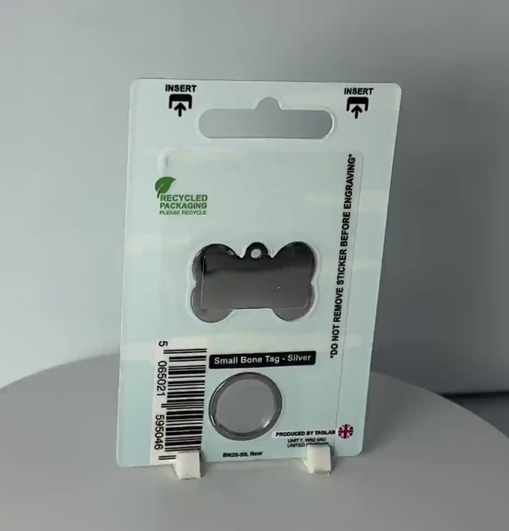 Small Bone - Silver (10pcs) BN29-SIL