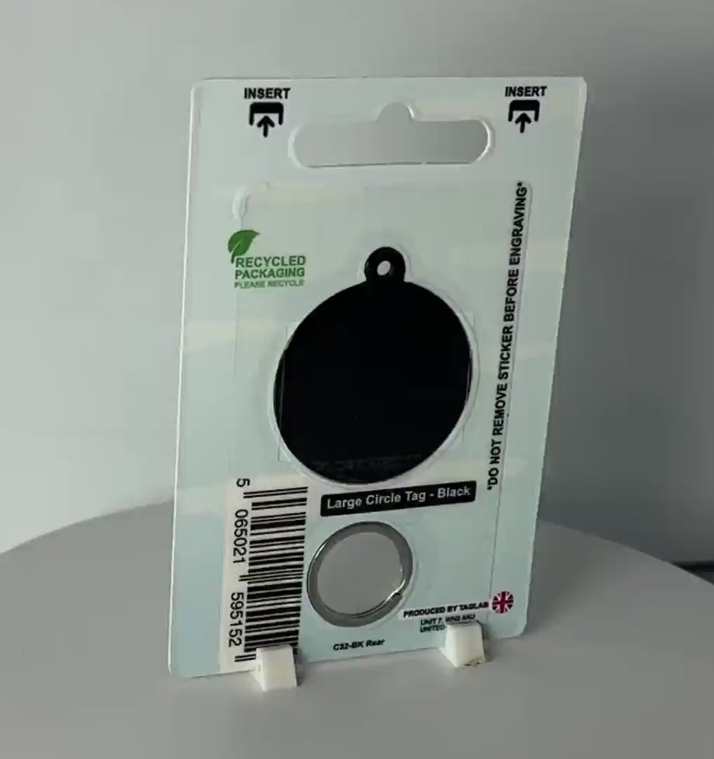 Large Circle - Black (10pcs) C32-BK