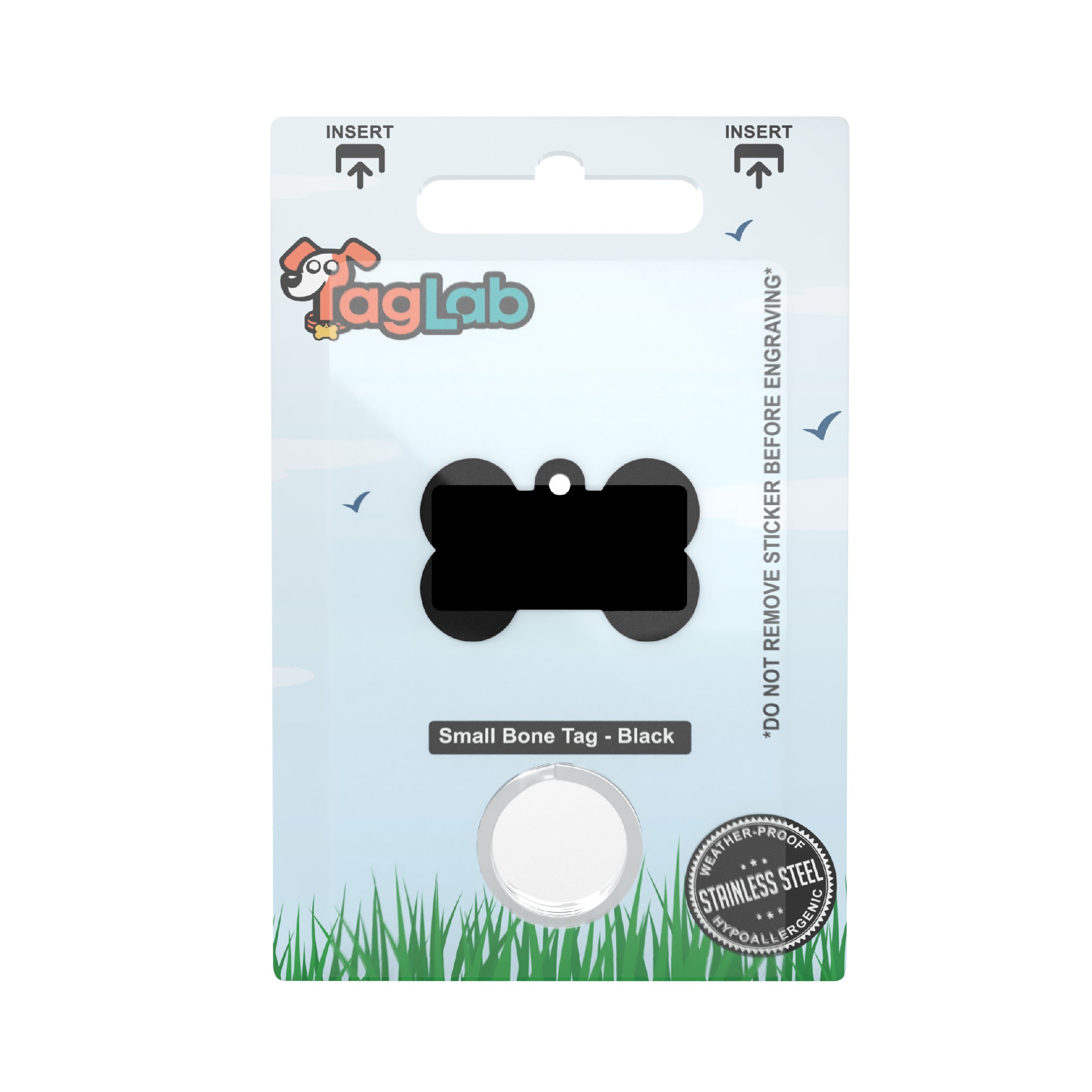 Small Bone - Black (10pcs) BN29-BK Main image