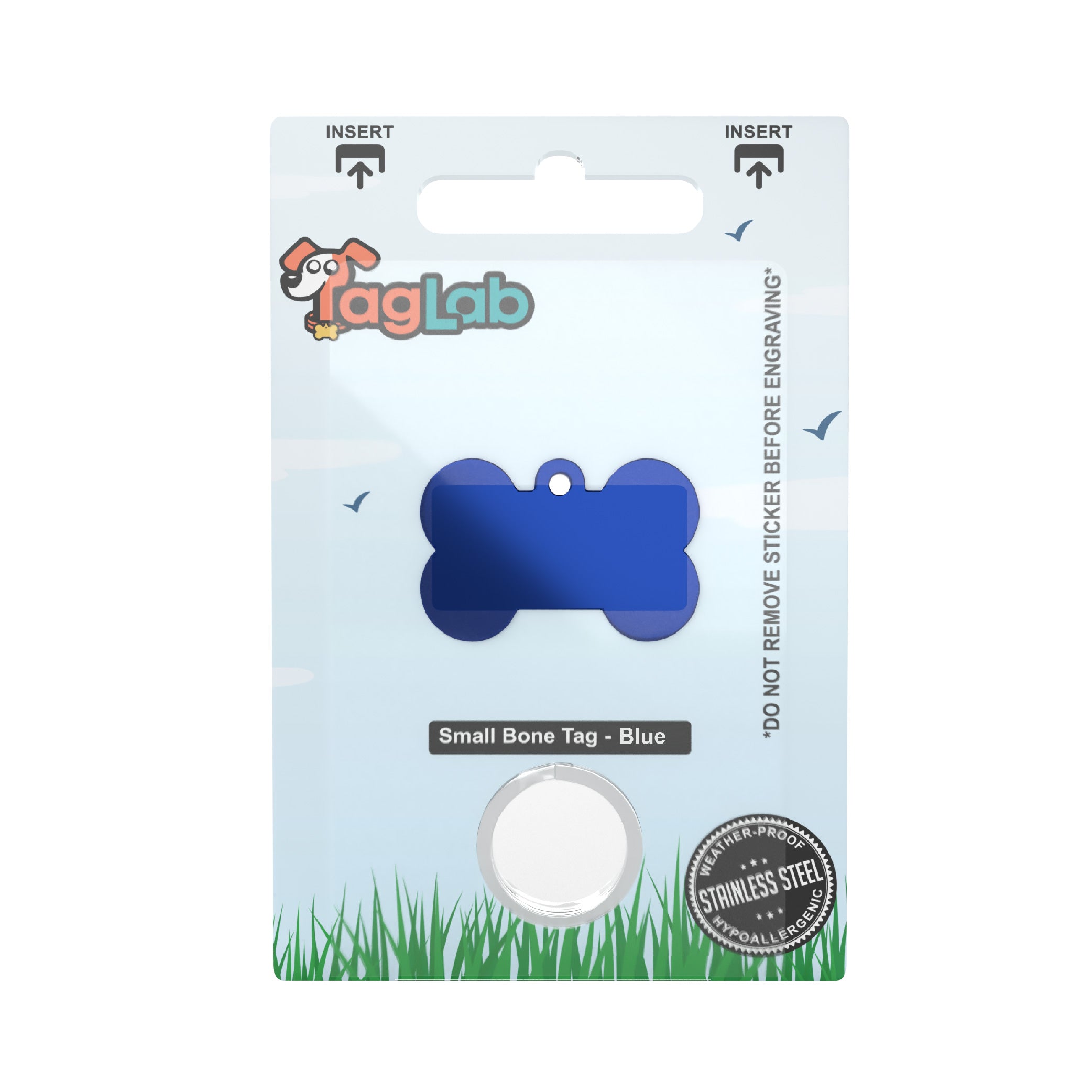 Small Bone - Blue (10pcs) BN29-BLU