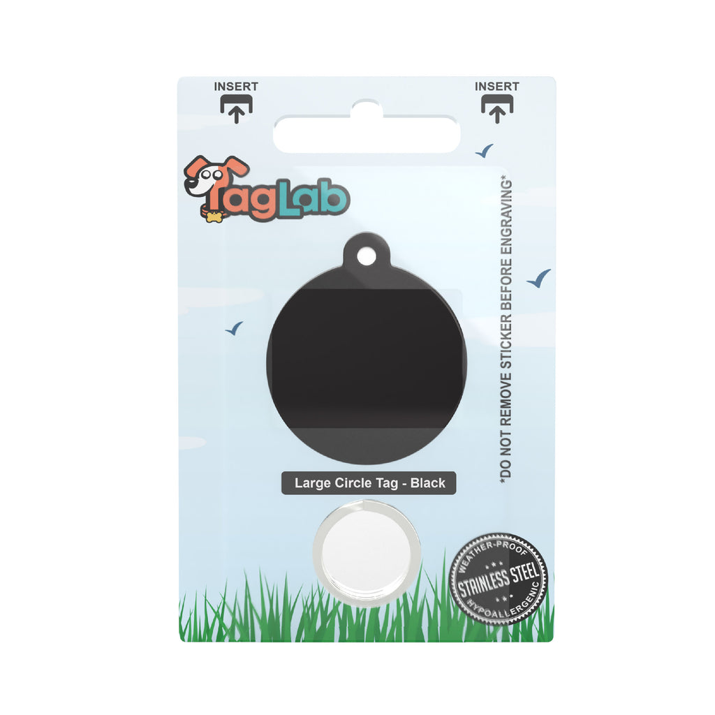 Large Circle - Black (10pcs) C32-BK