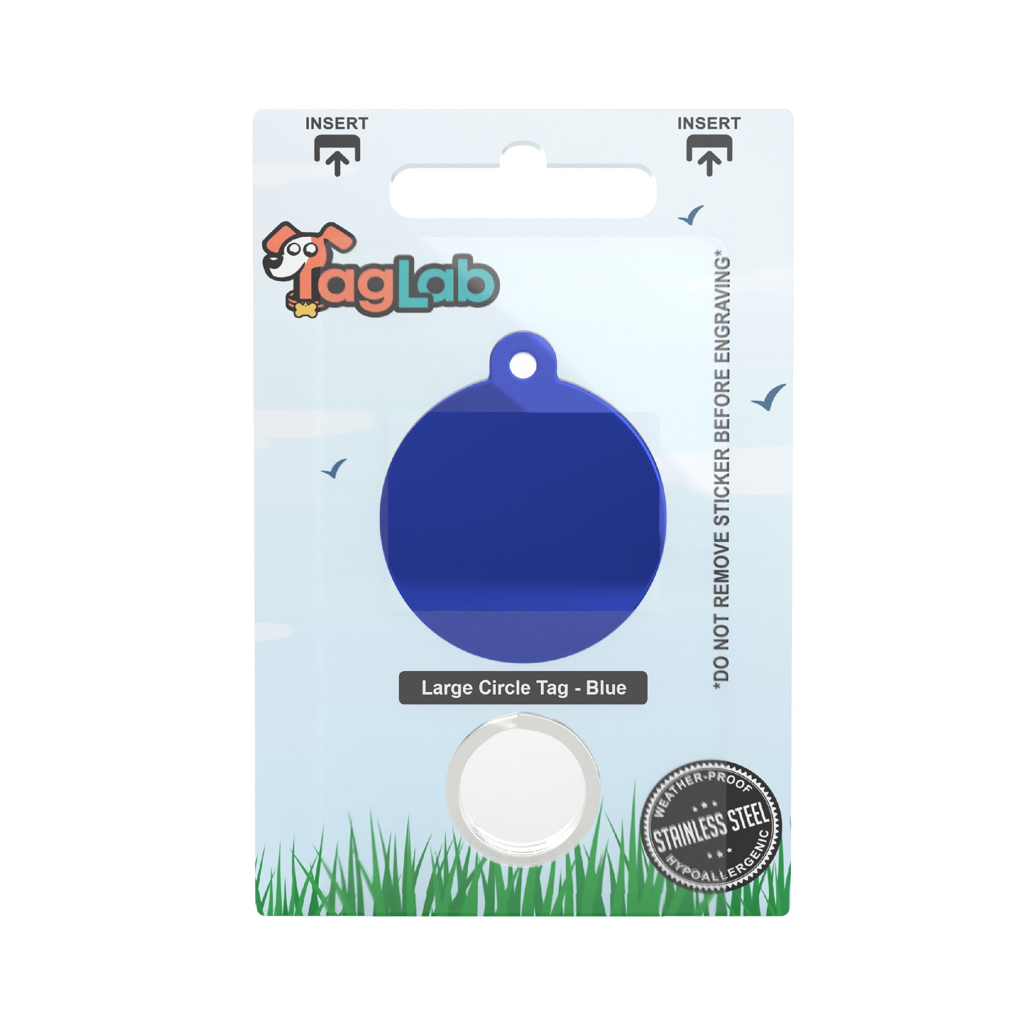 Large Circle - Blue (10pcs) C32-BLU Main image