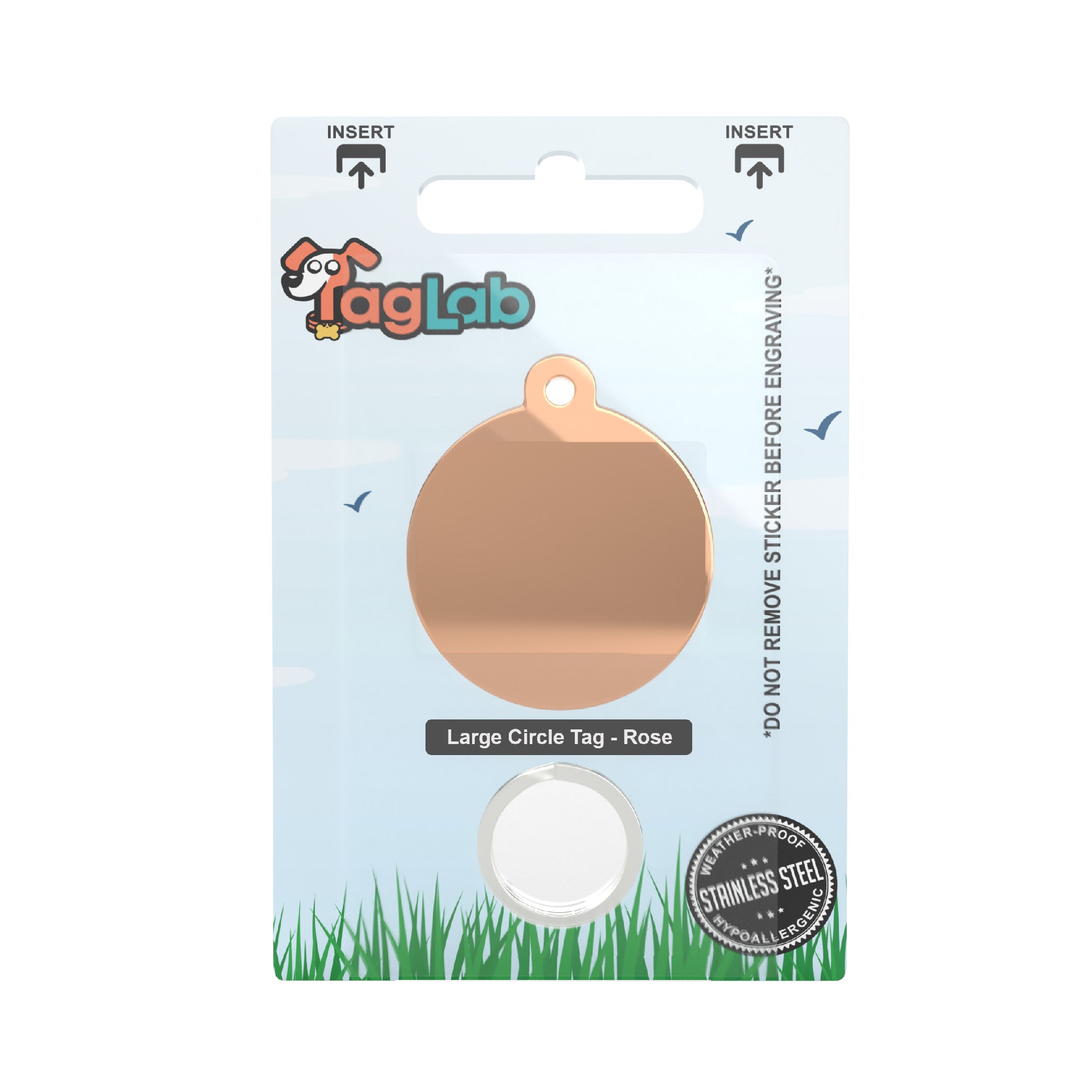 Large Circle - Rose Gold (10pcs) C32-RSGLD Main image