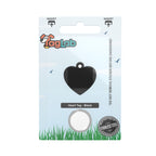 Heart - Black (10pcs) H24-BK