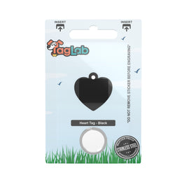 Heart - Black (10pcs) H24-BK